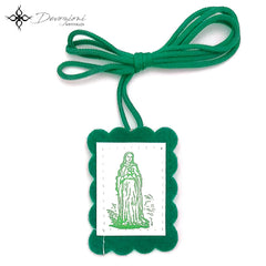 Escapulario Medallero Verde del Inmaculado Corazón de María