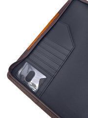 Faux Leather Executive Padfolio with Zipper Closure - Man of God (1 Timothy 6:11)