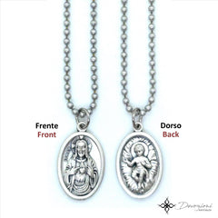 Jesus, Mary and the Holy Spirit - DEVOZIONI Simple Medal Necklace