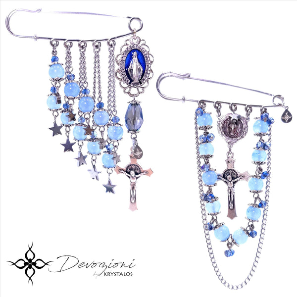 Mary Our Queen Brooch / Decennary - Choose your Style