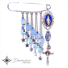 Mary Our Queen Brooch / Decennary - Choose your Style