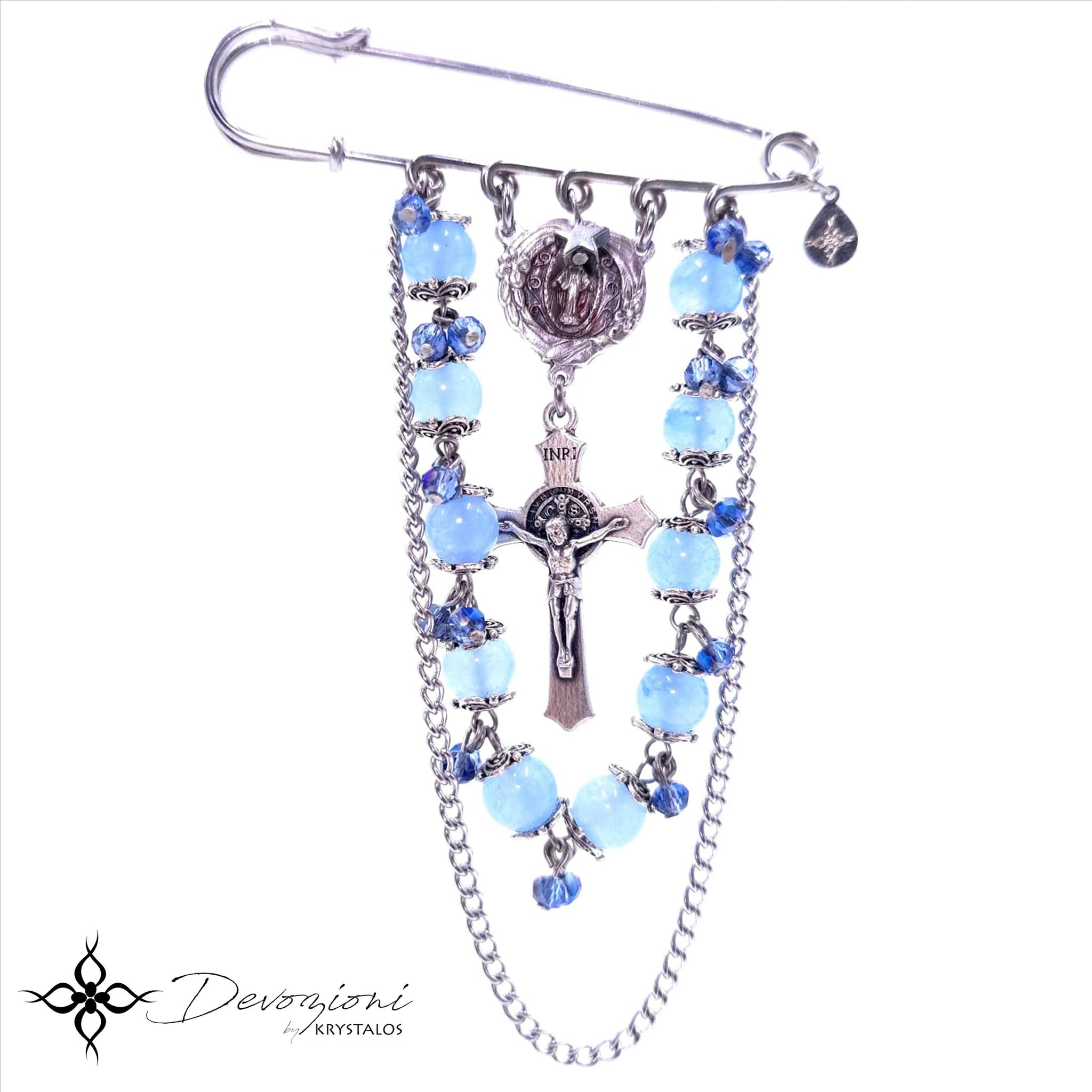 Mary Our Queen Brooch / Decennary - Choose your Style