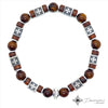 Dream of Saint Joseph Men's Brown Bracelet in Jades, Hematites and Wood