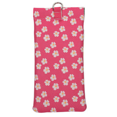 Estuches para Anteojos Doble-Bolsillo de Cuero Vegano con Versículos Bíblicos y Diseños Florales - Diseños a Escoger