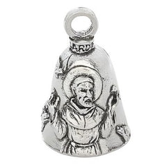 San Francisco de Asís - Llavero con Campana 100% Pewter Hecha en Estados Unidos