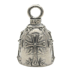 Manos Rezando con Rosario - Llavero con Campana 100% Pewter Hecha en Estados Unidos