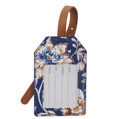 Vegan Leather Luggage Tag with Bible Verse 