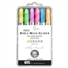 Set de Marcadores Highlighters en Gel para Estudio Bíblico – Tonos Pastel