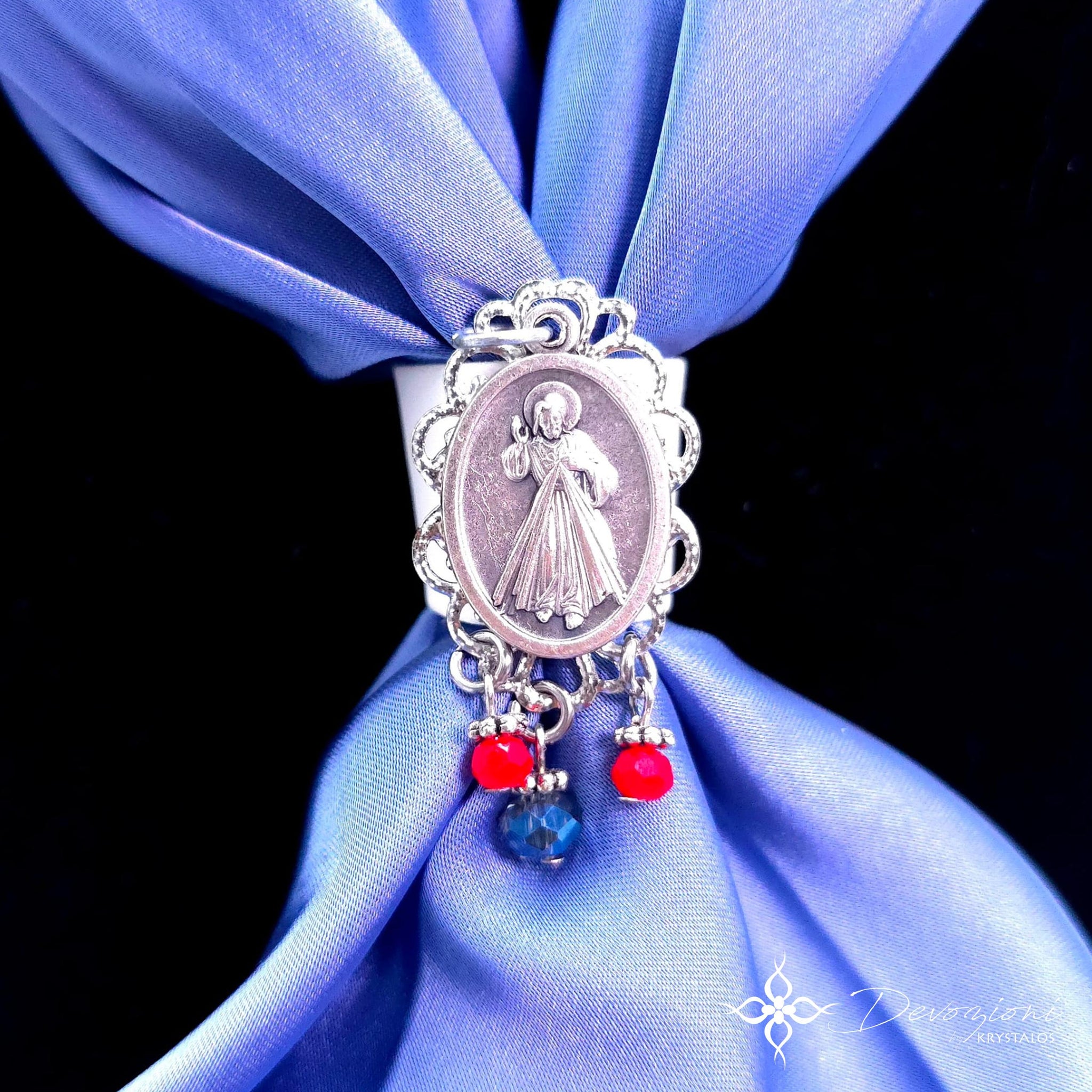 Devotional Scarf Ring - Divine Mercy