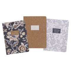 3-Notebook Sets with Bible Verses - Choose your Design