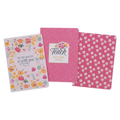 3-Notebook Sets with Bible Verses - Choose your Design