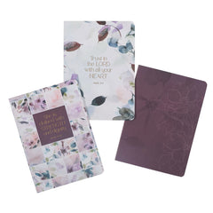3-Notebook Sets with Bible Verses - Choose your Design