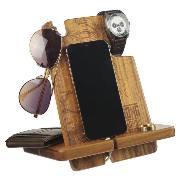 Organizer per accessori da uomo "Forte e coraggioso" (Giosuè 1:9)