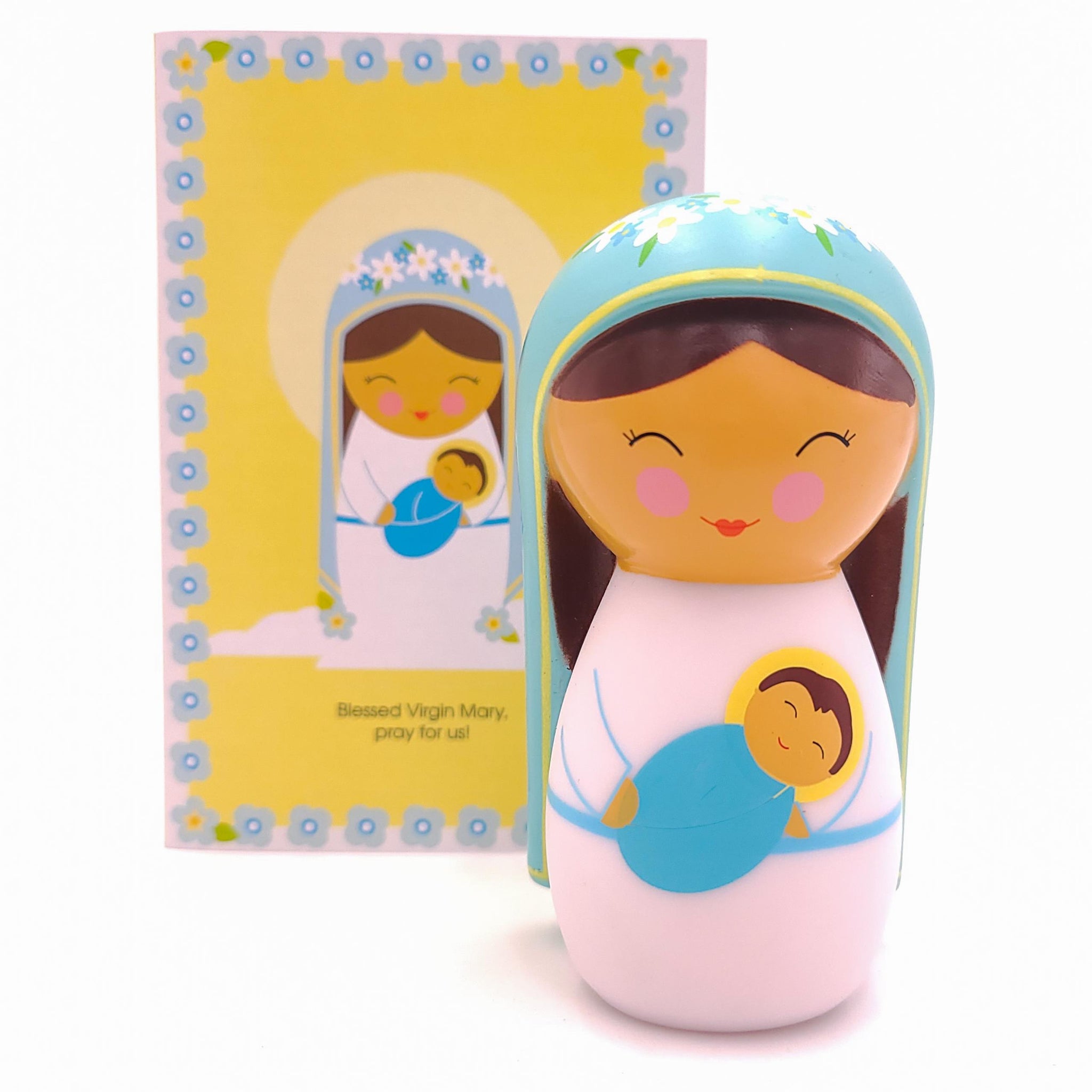 Virgen María y Bebé Jesús - Figura Devocional en Vinyl