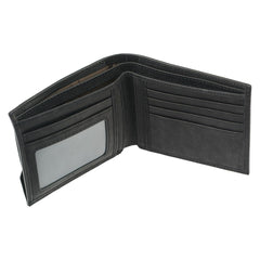 Silver Cross Black Genuine Leather Wallet for Men