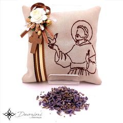 Saint Francis of Assisi Therapeutic Lavender Mini-Pillow