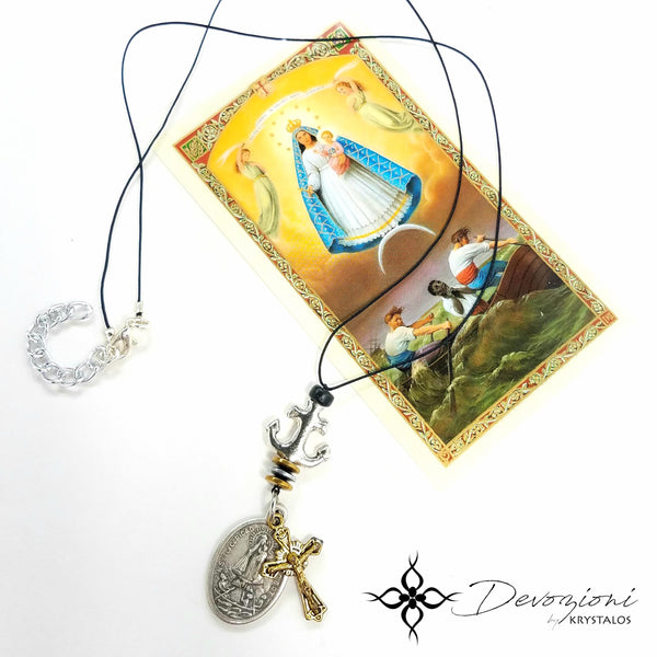 Virgen de la Caridad del Cobre "Cachita" - Collar Medallero para Caballeros DEVOZIONI