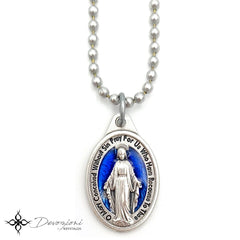 Jesus, Mary and the Holy Spirit - DEVOZIONI Simple Medal Necklace