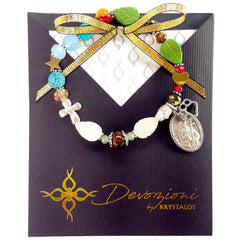 Saint Francis of Assisi and the Canticle of the Creatures - DEVOZIONI Rosary Bracelet