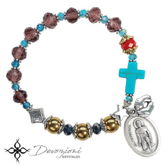 Saint Peregrine - DEVOZIONI Rosary Bracelet