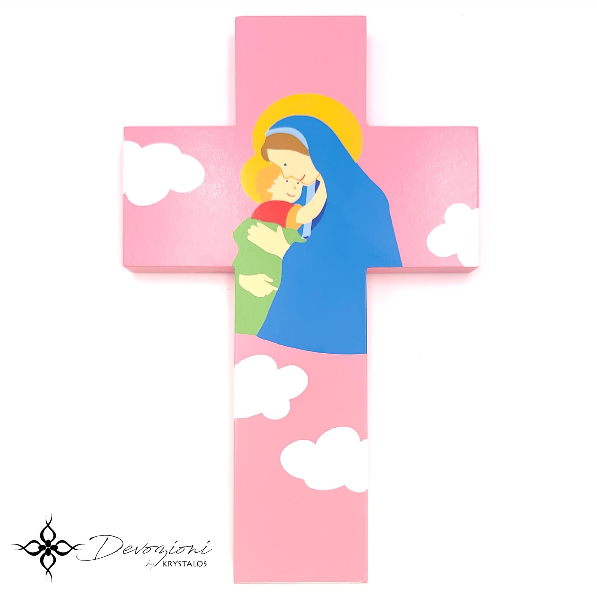 My First Crucifix Kid's Wooden Wall Crucifix Choose your Color