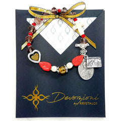 Saint Valentine (Patron Saint of Love) - DEVOZIONI Rosary Bracelet