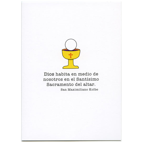 First Communion - Devotional Greeting Card (IN SPANISH)