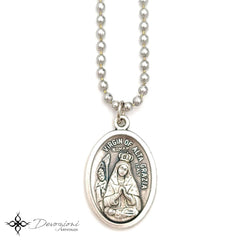Jesus, Mary and the Holy Spirit - DEVOZIONI Simple Medal Necklace